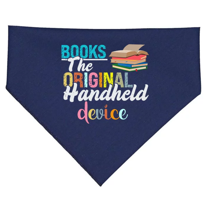 Books The Original Handheld Device Book Librarian USA-Made Doggie Bandana