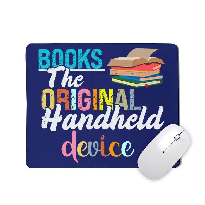 Books The Original Handheld Device Book Librarian Mousepad