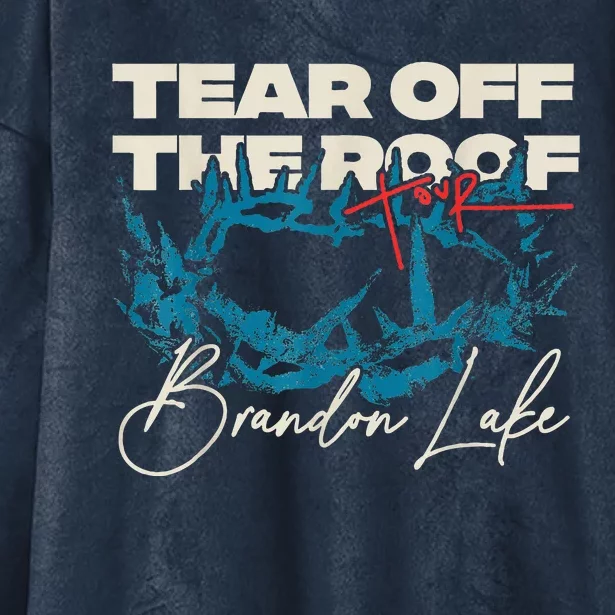 Brandon Tear Off The Roof Merch Lake Totf Hooded Wearable Blanket