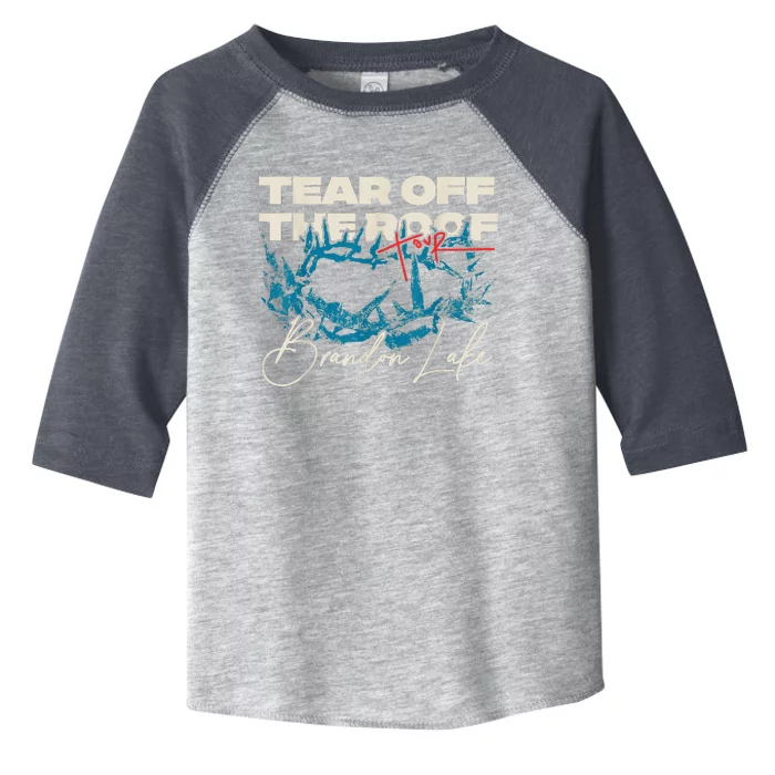 Brandon Tear Off The Roof Merch Lake Totf Toddler Fine Jersey T-Shirt