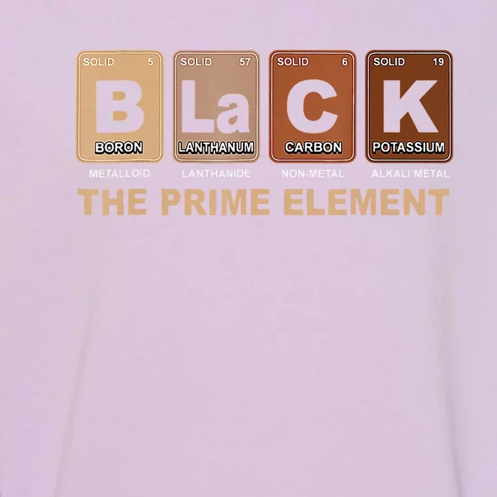 Black The Prime Element Black History Month Periodic Table Garment-Dyed Sweatshirt