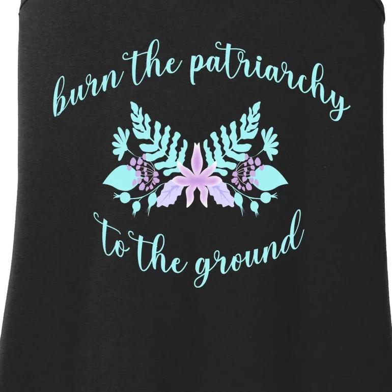 Burn The Patriarchy To The Ground Ladies Essential Tank