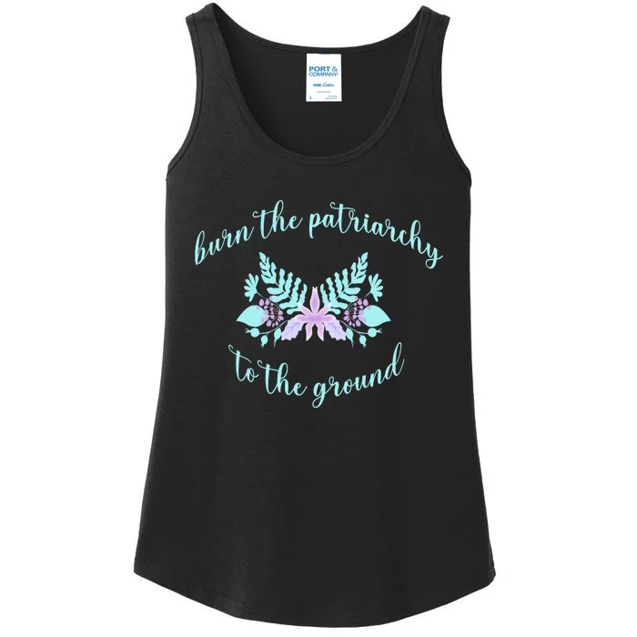 Burn The Patriarchy To The Ground Ladies Essential Tank