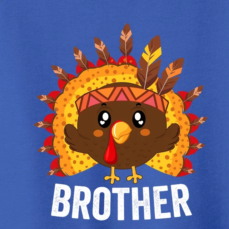 Brother Turkey Pilgrim Funny Matching Family Thanksgiving Cool Gift Toddler T-Shirt