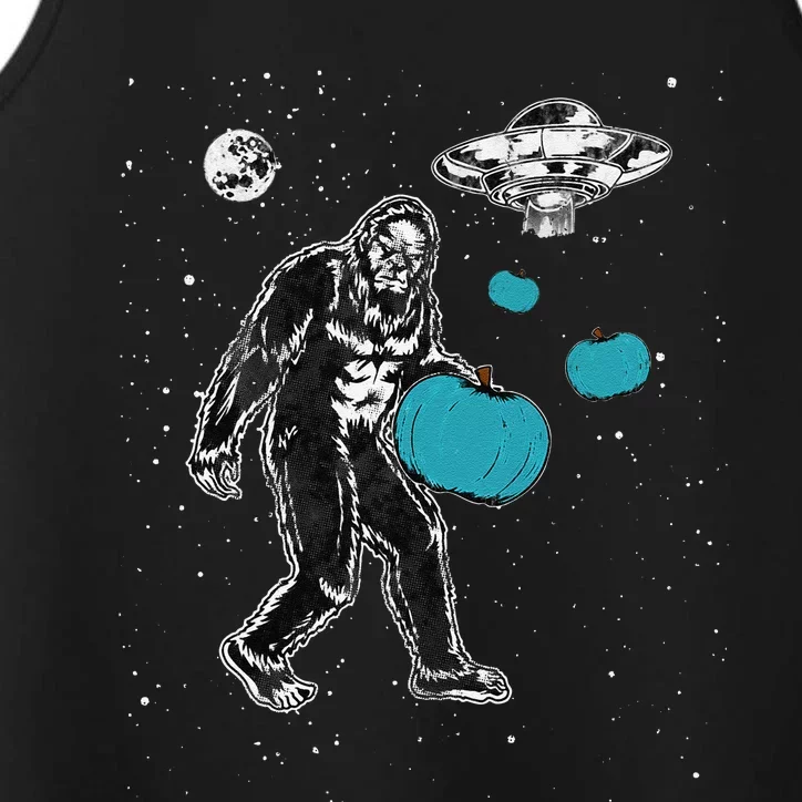 Bigfoot Teal Pumpkin Halloween Performance Tank