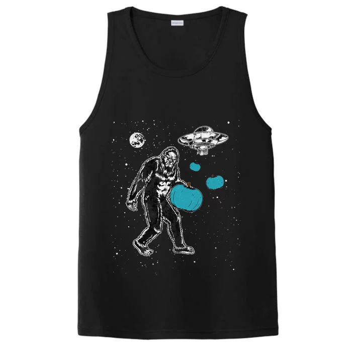 Bigfoot Teal Pumpkin Halloween Performance Tank