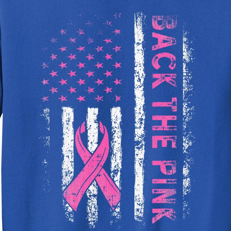 Back The P.I.N.K. Breast Cancer Awareness Flag Sweatshirt