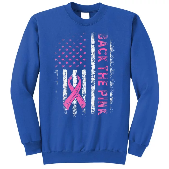 Back The P.I.N.K. Breast Cancer Awareness Flag Sweatshirt