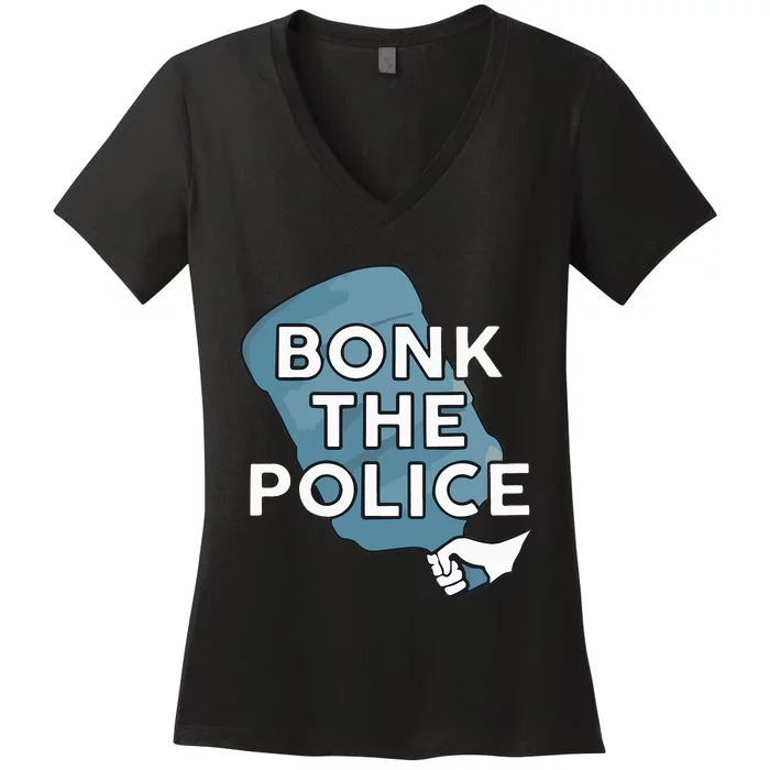 Bonk The P.O.L.I.C.E Women's V-Neck T-Shirt