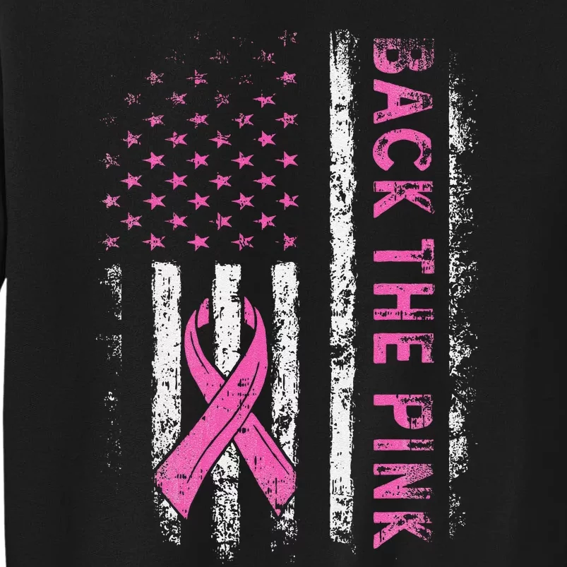 Back The P.Ink Breast Cancer Awareness Flag Gift Sweatshirt