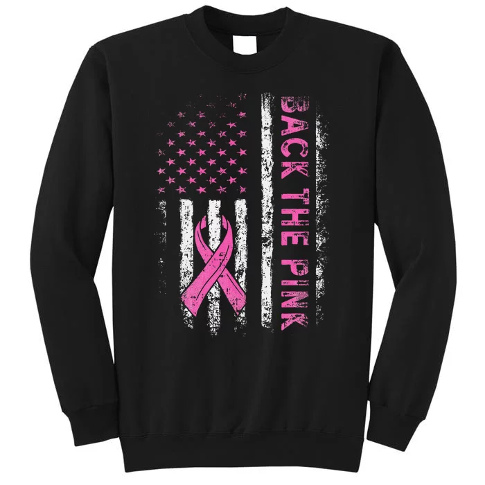 Back The P.Ink Breast Cancer Awareness Flag Gift Sweatshirt