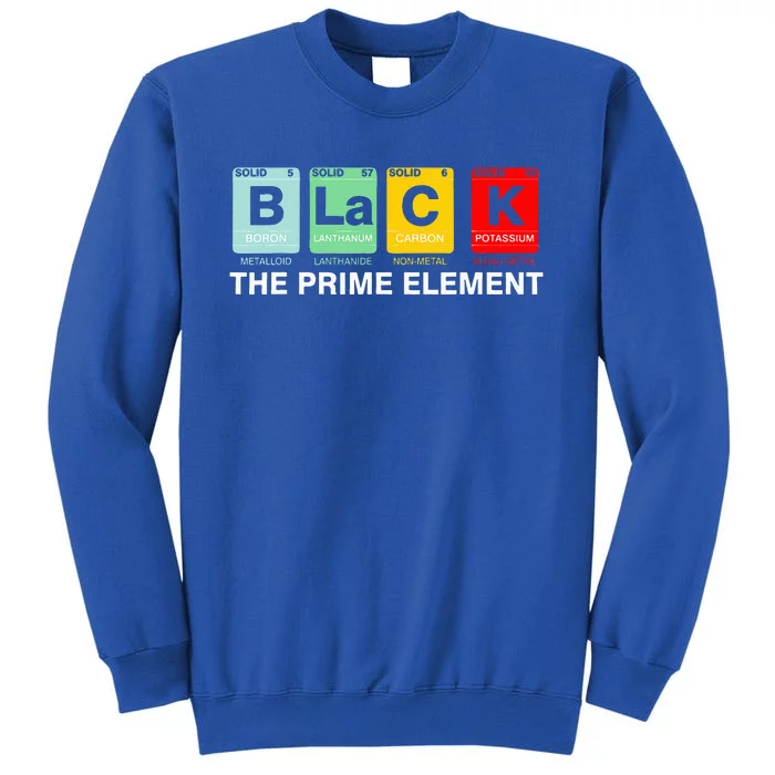 Black The Prime Element Black History Month Periodic Table Sweatshirt