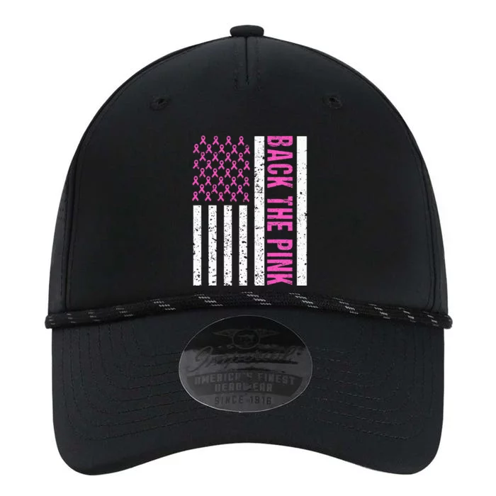 Back The Pink Breast Cancer Awareness Flag Performance The Dyno Cap