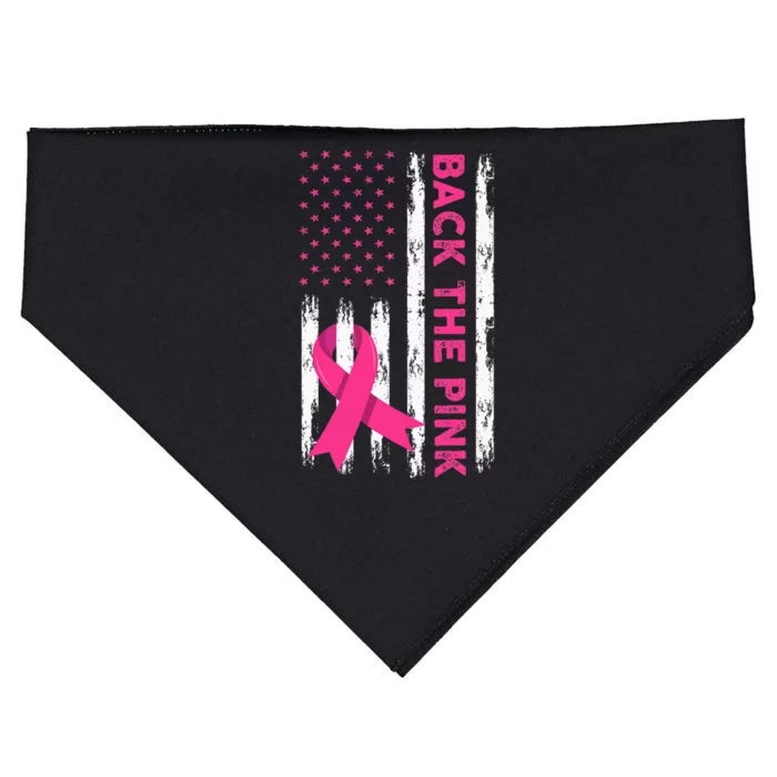 Back The Pink Breast Cancer Awareness USA-Made Doggie Bandana