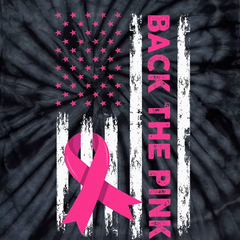 Back The Pink Breast Cancer Awareness Tie-Dye T-Shirt