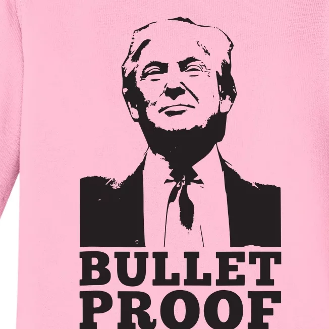 Bulletproof Trump President Bulletproof Trump Baby Long Sleeve Bodysuit