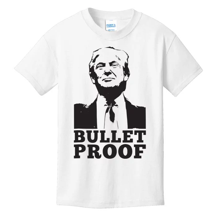 Bulletproof Trump President Bulletproof Trump Kids T-Shirt