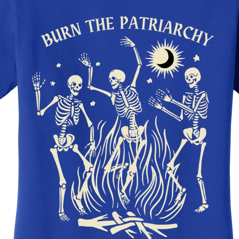 Burn The Patriarchy Funny Feminist Halloween Great Gift Women's T-Shirt