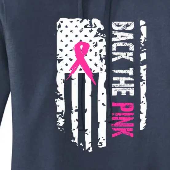 Back The Pink | Breast Cancer Women's Pullover Hoodie