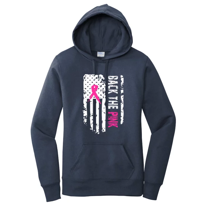 Back The Pink | Breast Cancer Women's Pullover Hoodie