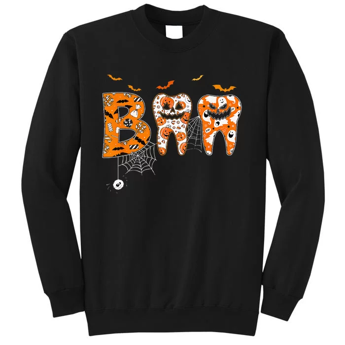 Boo Th Pumpkin Dentist Dental Hygienist Halloween Costume Sweatshirt