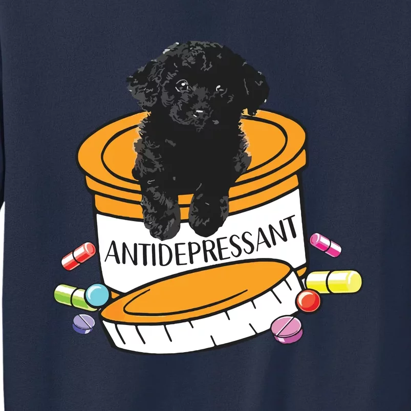 Black Toy Poodle Antidepressant Sweatshirt