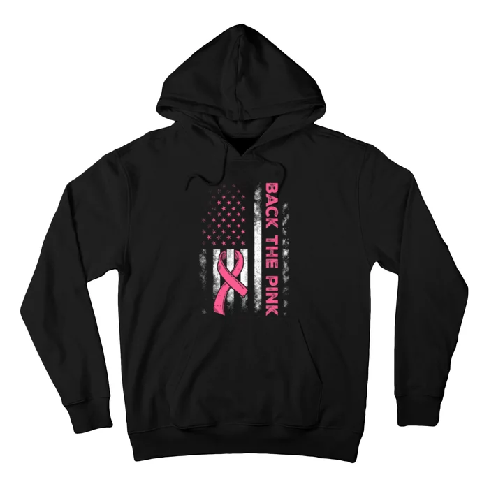 Back The P.I.N.K. Us Flag Breast Cancer Awareness Hoodie