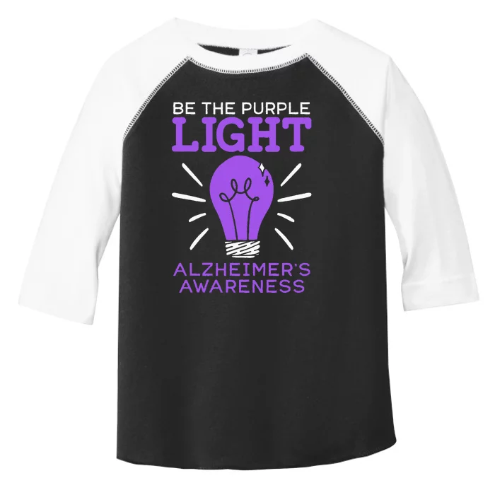 Be The Purple Light End ALZ Alzheimers Disease Awareness Toddler Fine Jersey T-Shirt