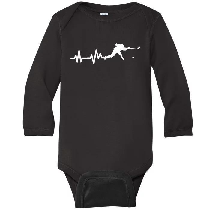 Born To Play Hockey Game Gifts Baby Long Sleeve Bodysuit