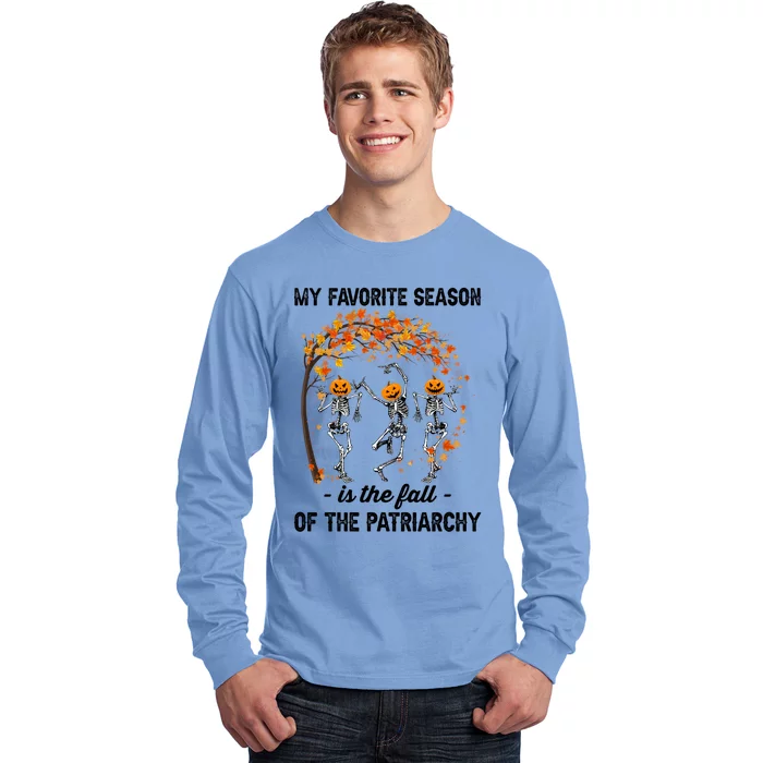 Burn The Patriarchy Funny Feminist Halloween Gift Long Sleeve Shirt