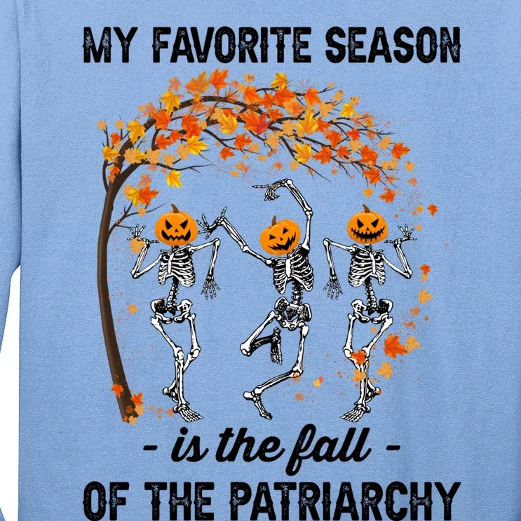 Burn The Patriarchy Funny Feminist Halloween Gift Long Sleeve Shirt