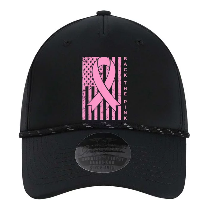 Back The Pink Breast Cancer Awareness Flag Performance The Dyno Cap