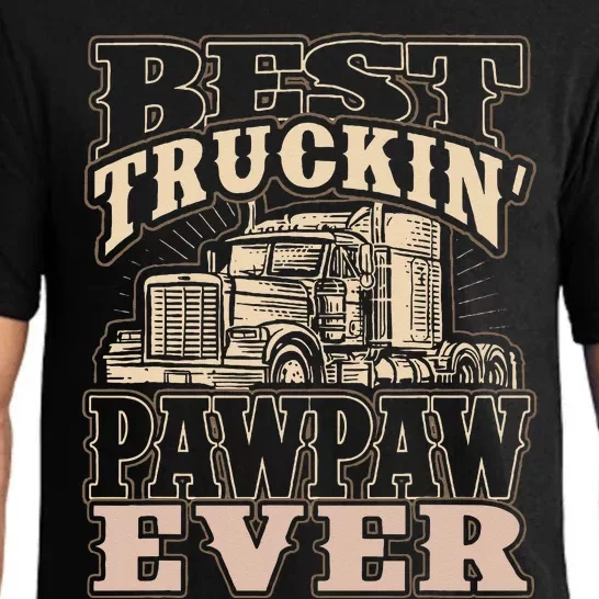 Best Truckin Pawpaw Ever Vinatge Trucker Fathers Day Gift Pajama Set