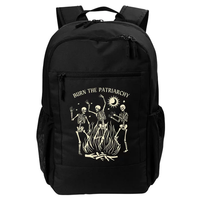 Burn The Patriarchy Funny Feminist Halloween Daily Commute Backpack