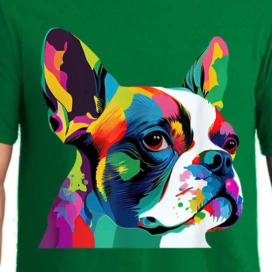 Boston Terrier Pop Art Design Boston Terrier Lovers Pajama Set