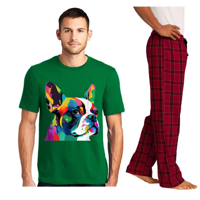 Boston Terrier Pop Art Design Boston Terrier Lovers Pajama Set