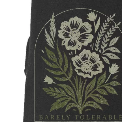 Barely Tolerable Pride And Prejudice Jane Austen Doggie 3-End Fleece Hoodie