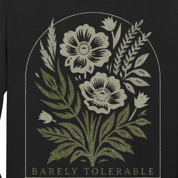 Barely Tolerable Pride And Prejudice Jane Austen Long Sleeve Shirt