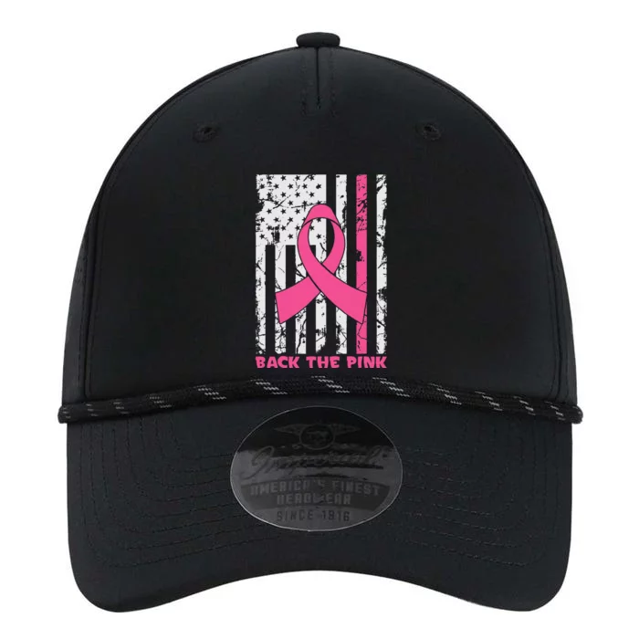 Back The Pink Breast Cancer Awareness Flag Performance The Dyno Cap