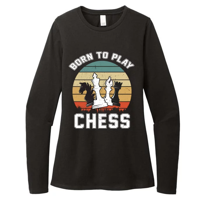 Born To Play Chess Womens CVC Long Sleeve Shirt