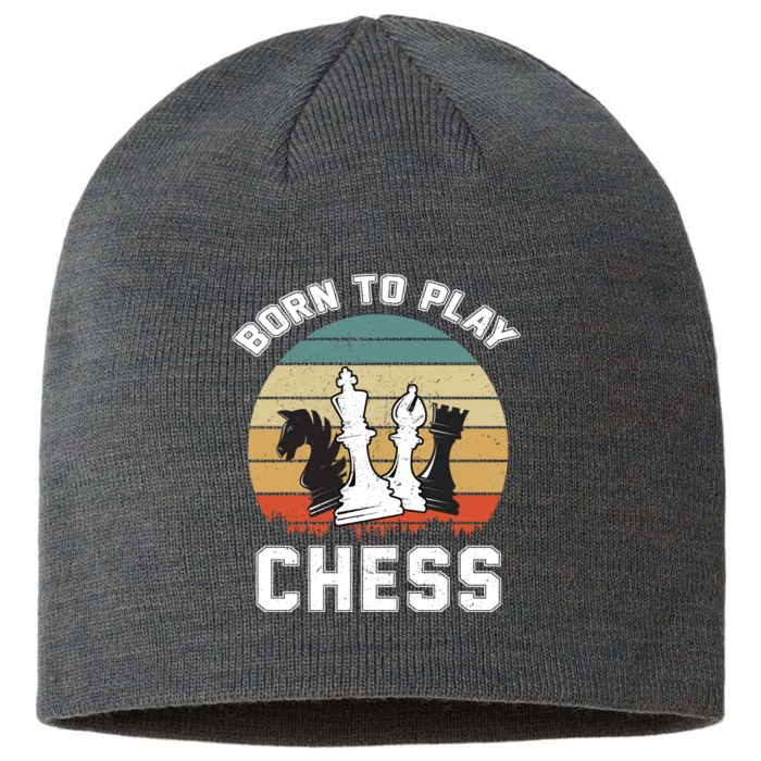 Born To Play Chess 8 1/2in Sustainable Knit Beanie