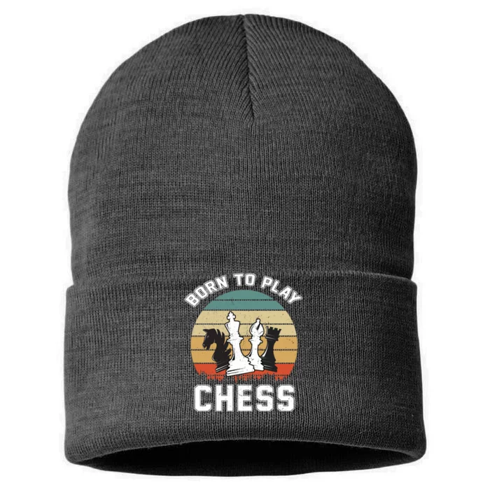 Born To Play Chess Sustainable Knit Beanie