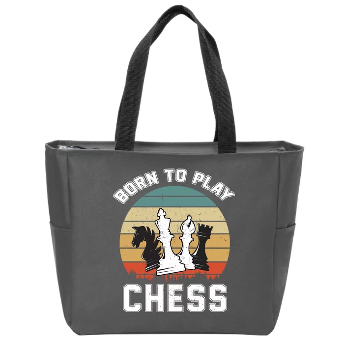 Born To Play Chess Zip Tote Bag