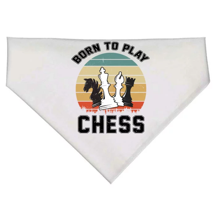 Born To Play Chess USA-Made Doggie Bandana