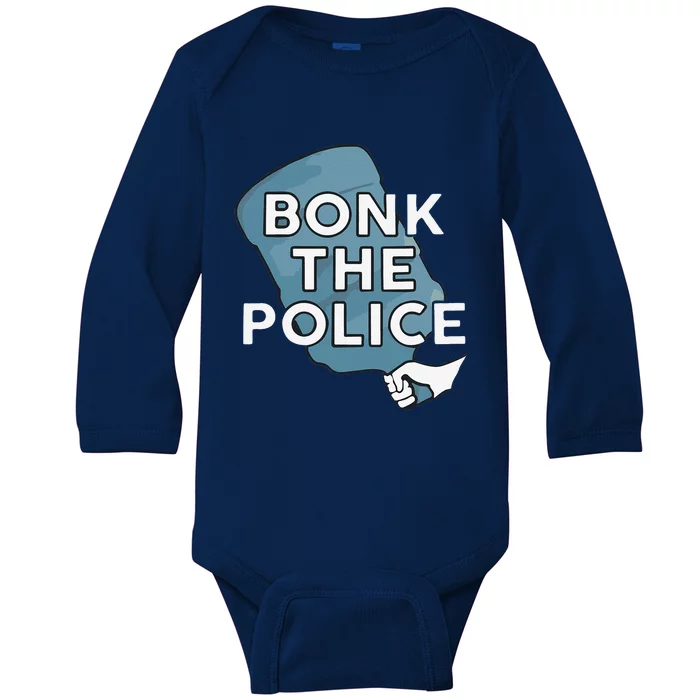 Bonk The Polic.E Funny Baby Long Sleeve Bodysuit