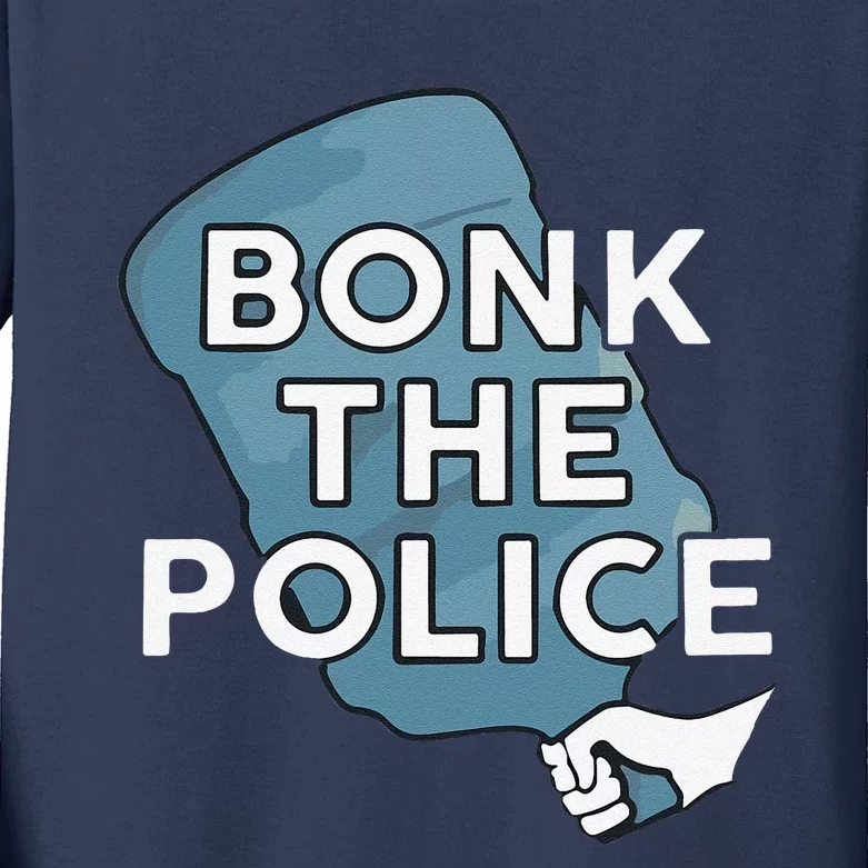 Bonk The Polic.E Funny Kids Long Sleeve Shirt