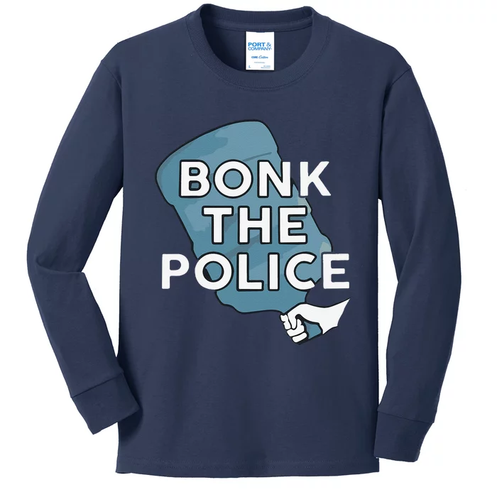 Bonk The Polic.E Funny Kids Long Sleeve Shirt