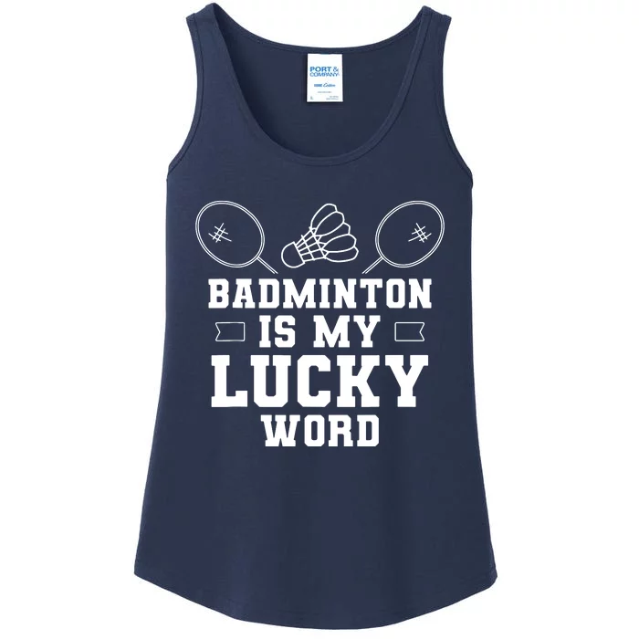 Badminton Team Player Ladies Essential Tank