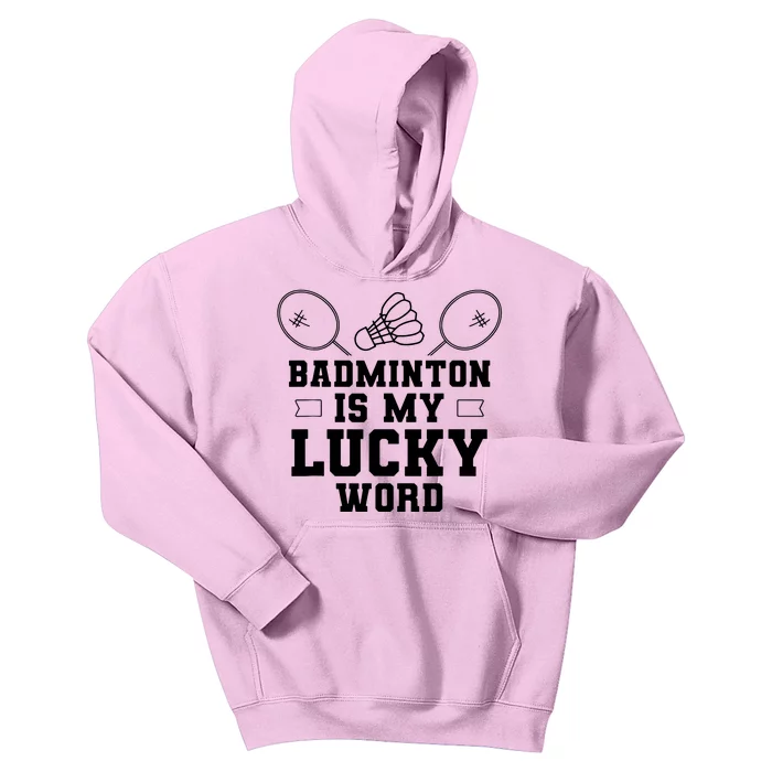 Badminton Team Player Kids Hoodie