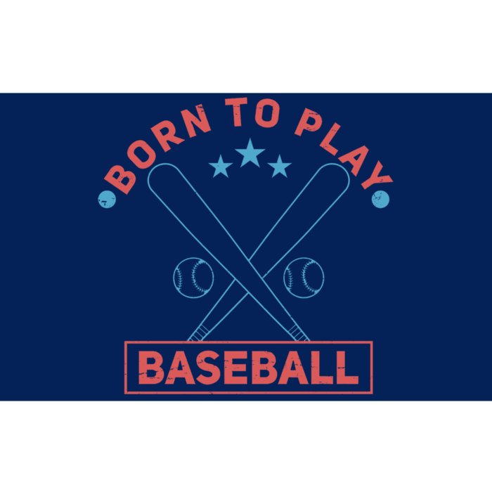 Born To Play Baseball Bumper Sticker